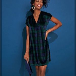 VINEYARD VINES Blackwatch Velvet Madaket T-Shirt Dress Women’s Size Small